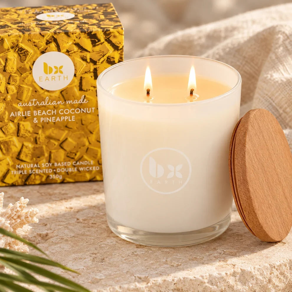 BX Earth Airlie Beach Coconut & Pineapple Soy Candle 300g
