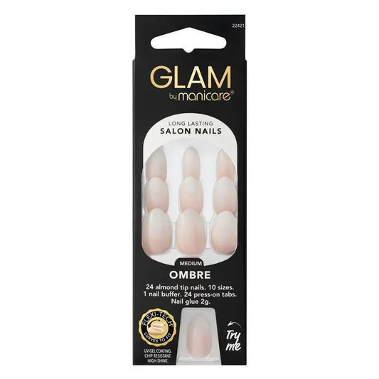 Manicare Glam Nails Med Almond Ombre