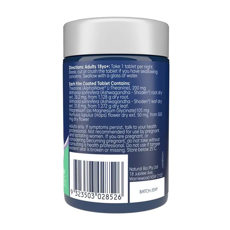Bioglan L Theanine PM Calm & Sleep 50 Capsules