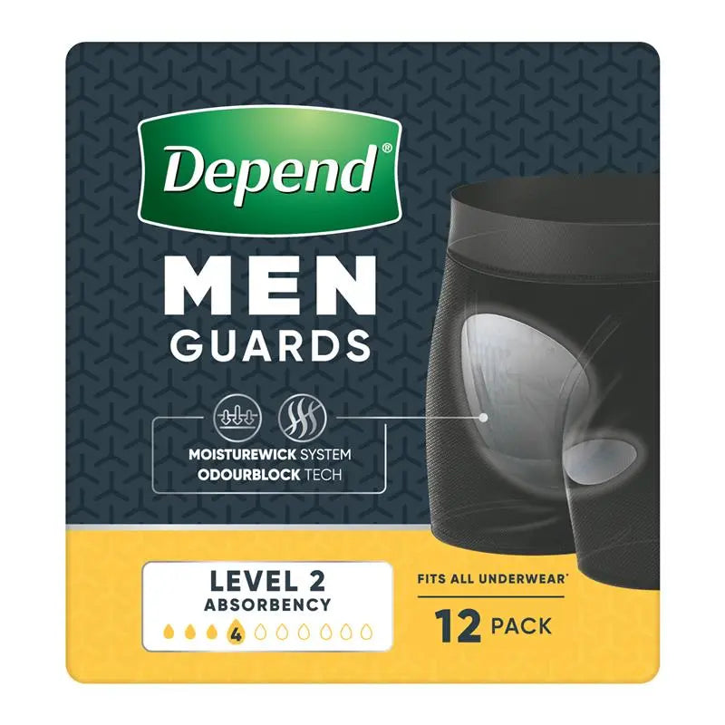 Depend Male Guards Level 2 12 Pack