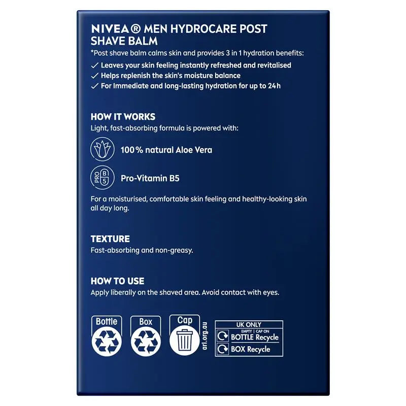 Nivea Men Hydrocare Post Shave Balm 100ml