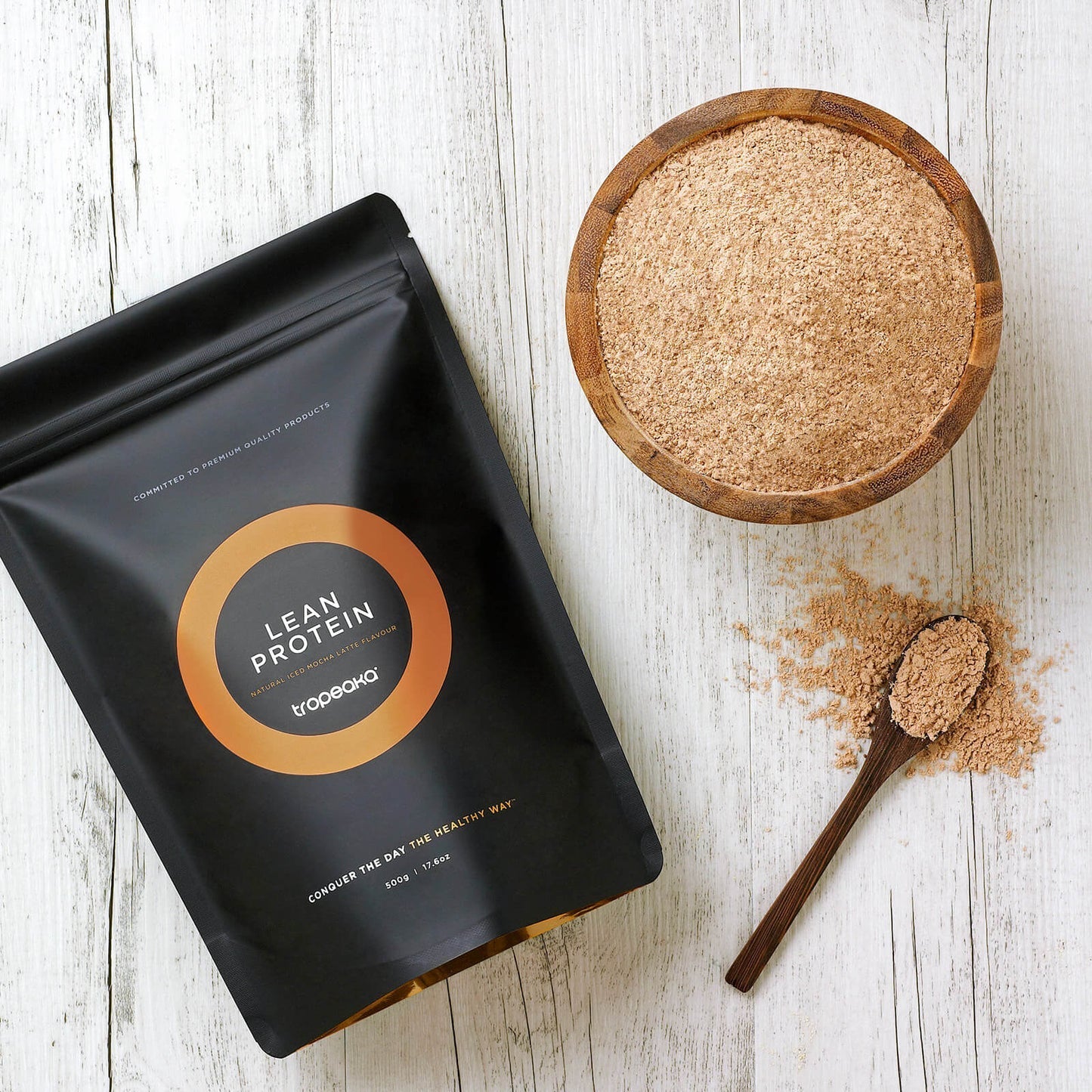 Tropeaka Lean Protein Iced Mocha Latte 750g - Cutprice Online