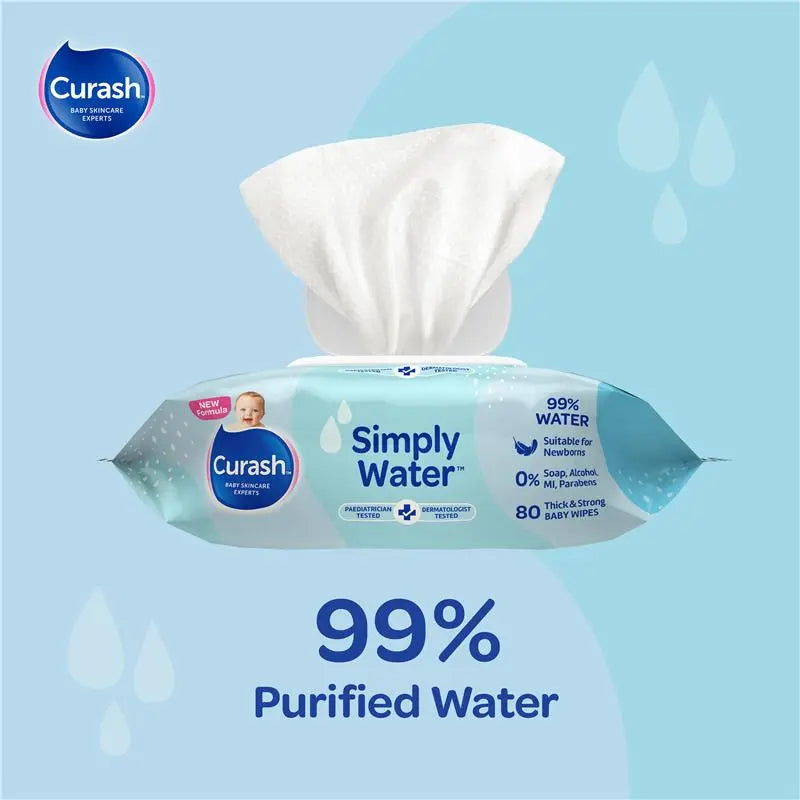 CURASH WATER WIPES 6X80 PK - Cutprice Online