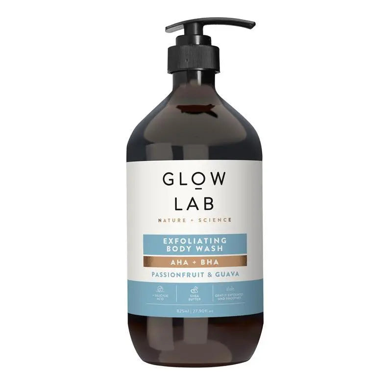Glow Lab AHA + BHA Passionfruit & Guava Body Wash 825ml