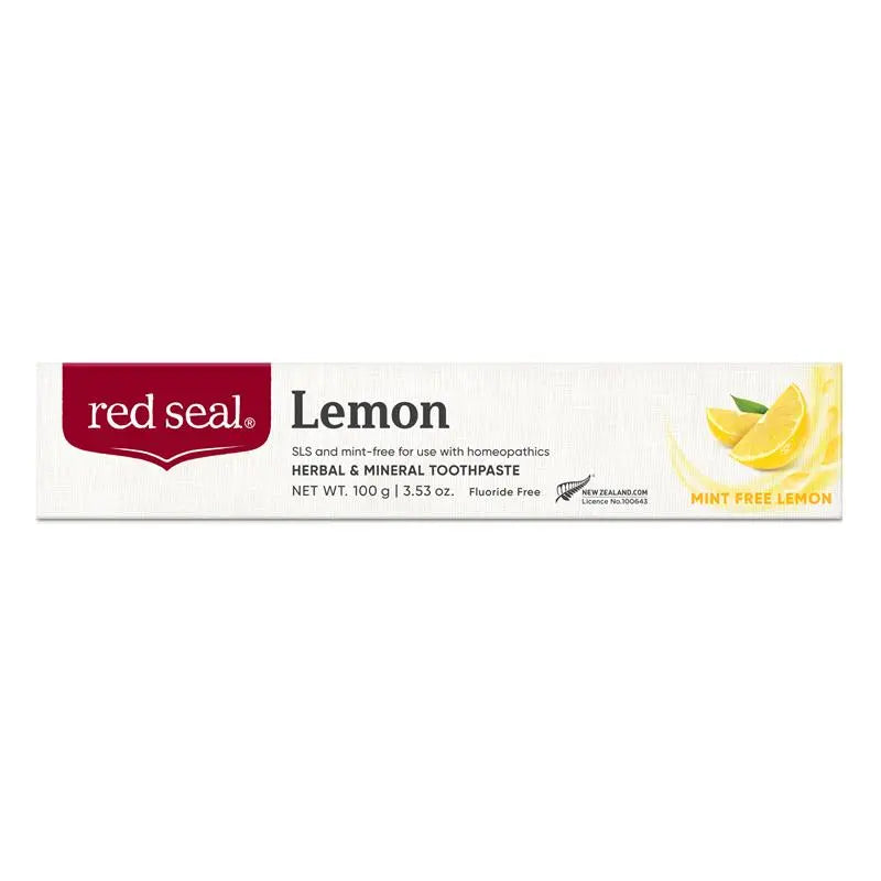 Red Seal Natural Health Lemon SLS Free Toothpaste 100g