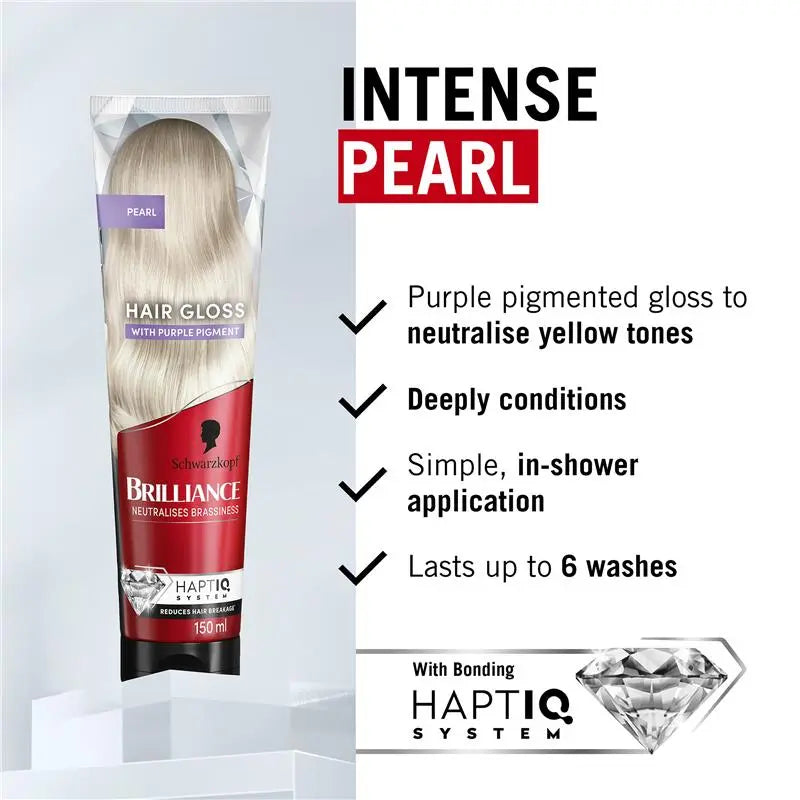 Schwarzkopf Brilliance Gloss Pearl Blonde Hair Dye Conditioner 150ml