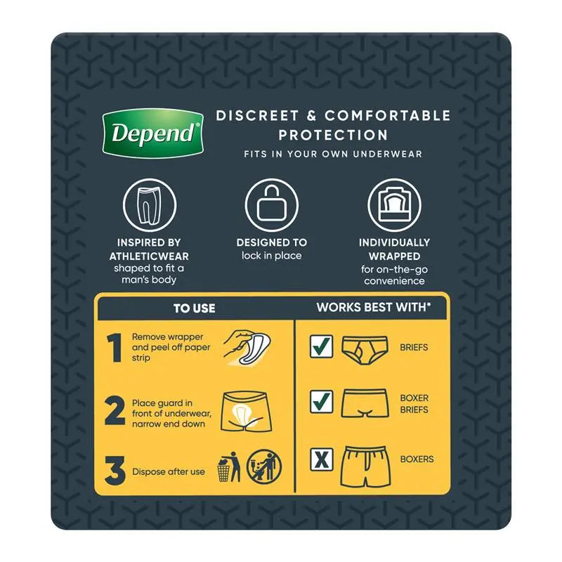 Depend Male Guards Level 2 12 Pack