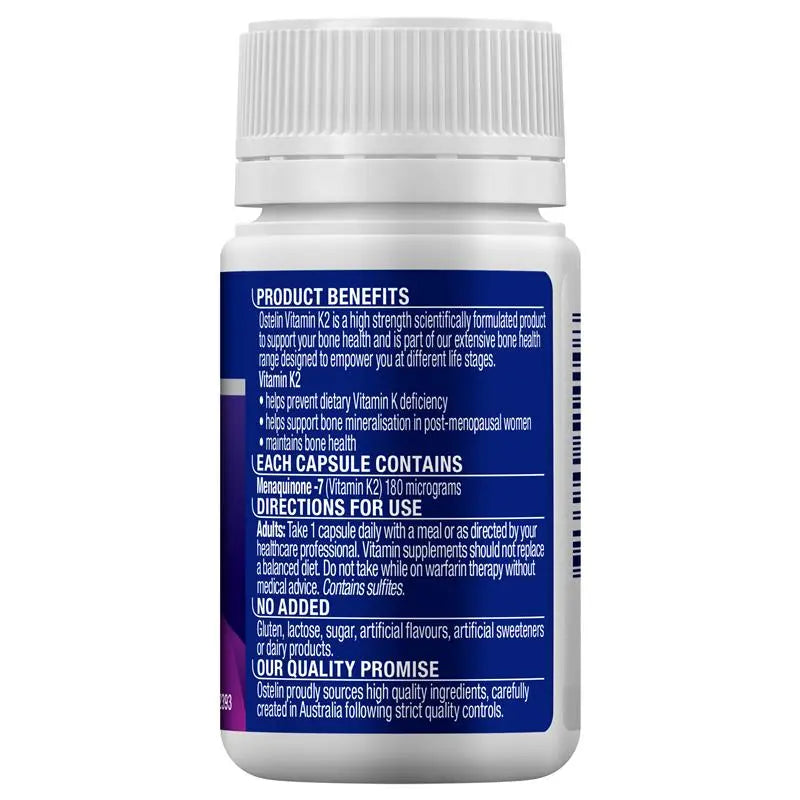 Ostelin Vitamin K2 High Strength 60 Capsules