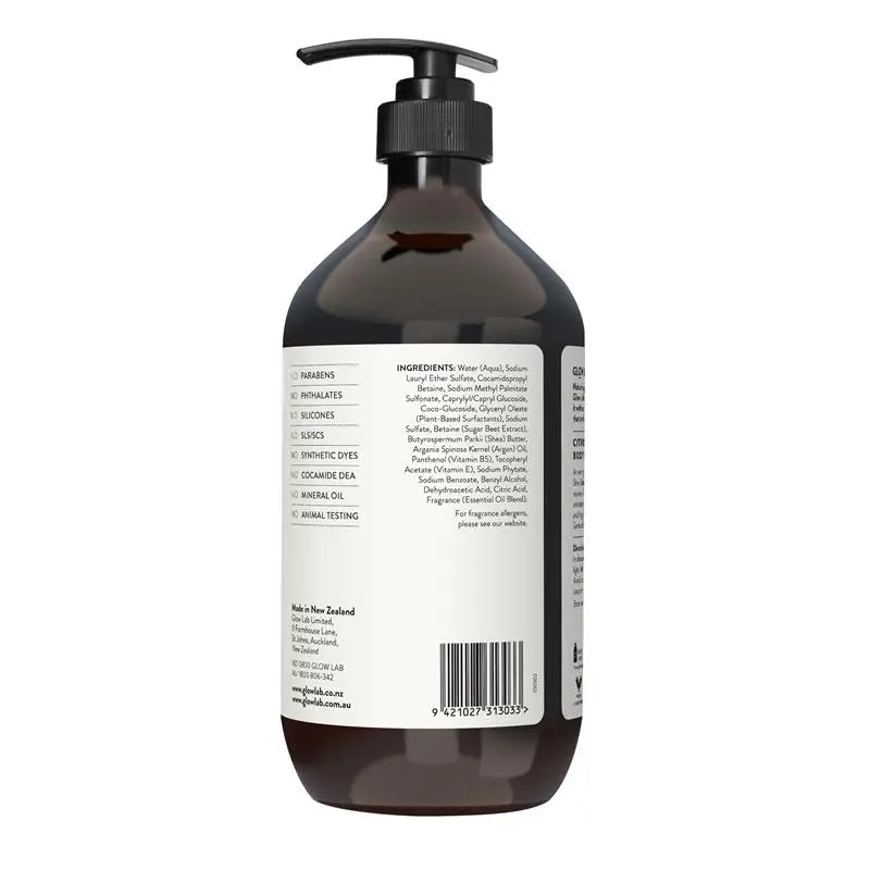 Glow Lab Citrus & Bergamot Body Wash 900ml