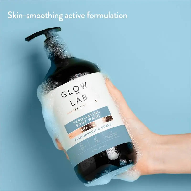 Glow Lab AHA + BHA Passionfruit & Guava Body Wash 825ml
