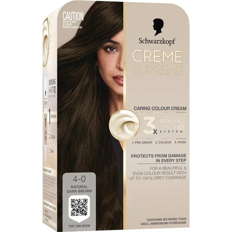 Schwarzkopf Creme Supreme 4-0 Natural Dark Brown