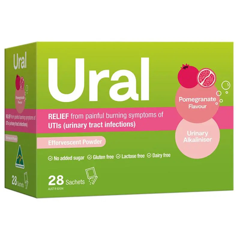 Ural Effervescent Powder Pomegranate 28 Sachets