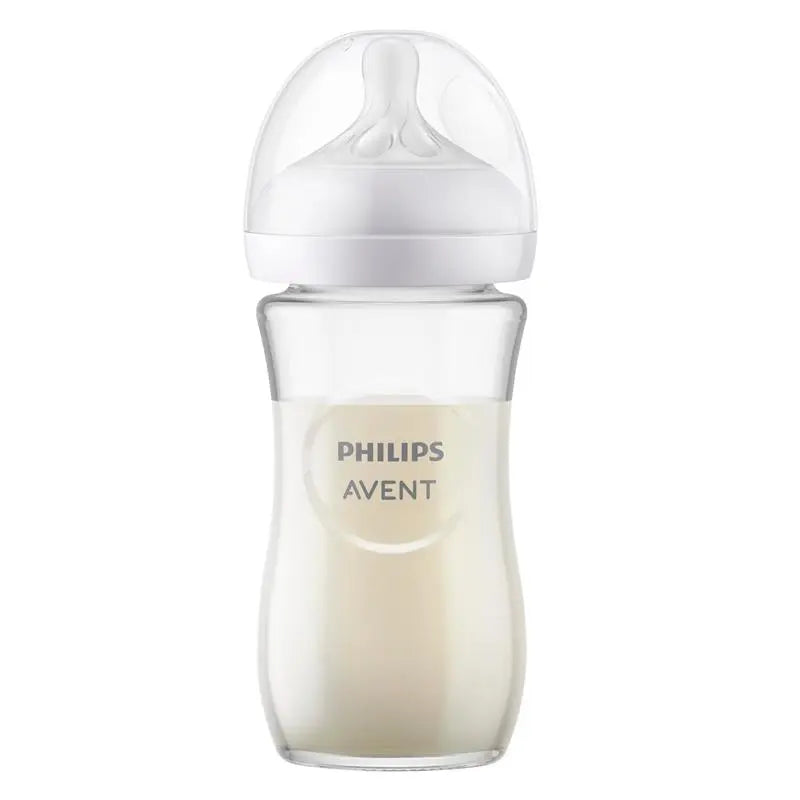 Philips Avent Natural Response 240ml Glass Baby Bottle 1 Pack