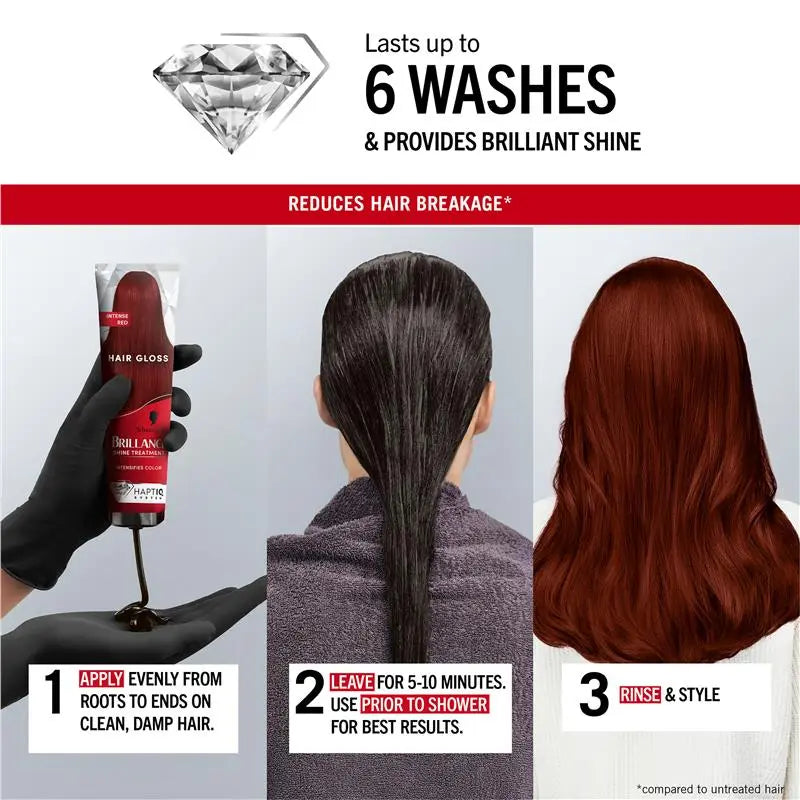 Schwarzkopf Brilliance Gloss Bonding Semi Permanent Mask Intense Red