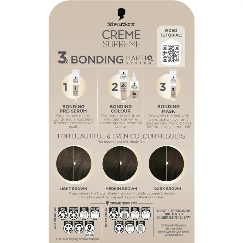 Schwarzkopf Creme Supreme Permanent Cool Brown 5-1