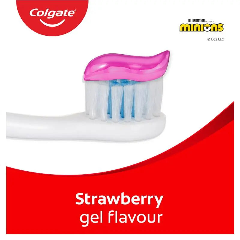 Colgate Toothpaste Kids Minion Strawberry Pump 6+ Years 85g