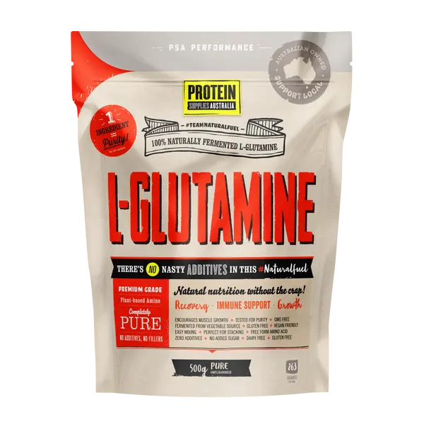 PROTEIN SUPPLIES AUSTRALIA L-Glutamine (Plant-based) Pure 200g PROTEIN SUPPLIES AUSTRALIA