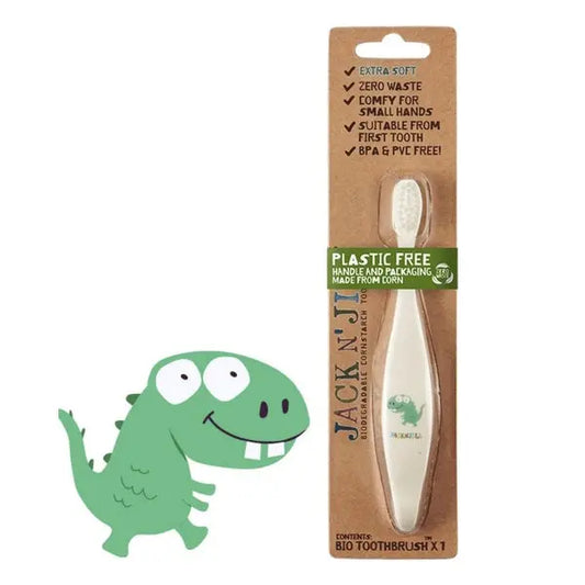 JACK N' JILL Toothbrush (Children) Dino - Biodegradable 1 JACK N' JILL