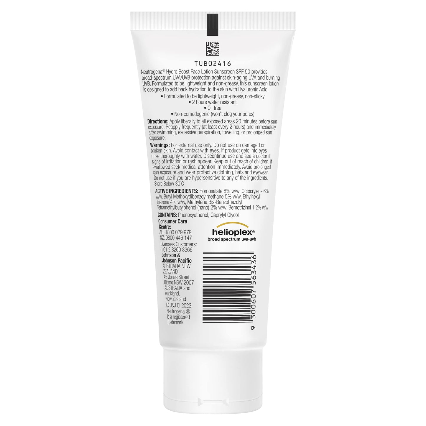 Neutrogena Hydro Boost Water Gel Lotion SPF50 85ml - Cutprice Online