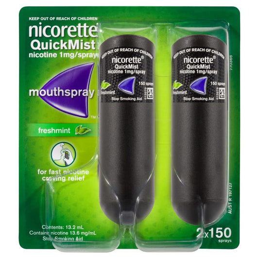 Nicorette Quick Mist X 150 Sprays X 2 - Cutprice Online