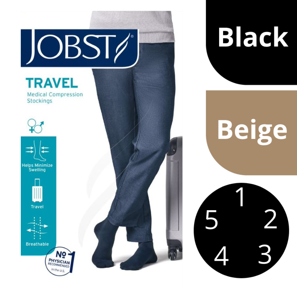 Jobst Travel Socks Size 4 Beige