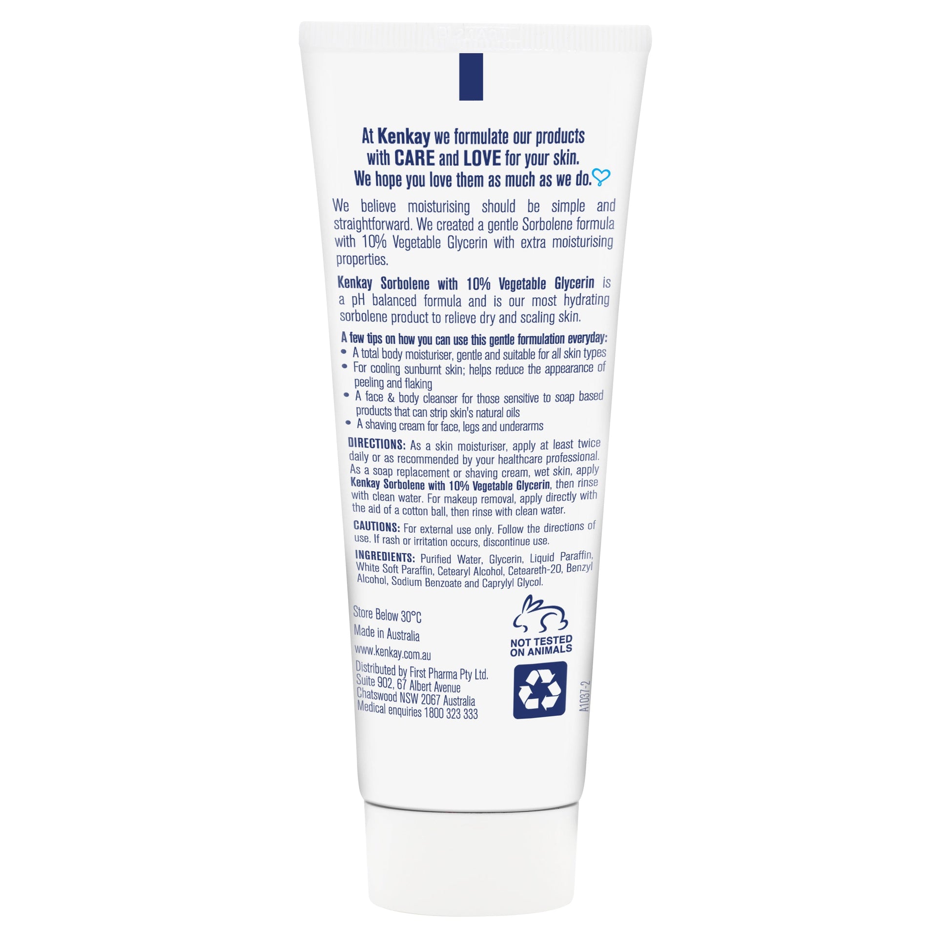 Kenkay Skin Relief Sorbolene & Glycerine Tube 100mL - Cutprice Online