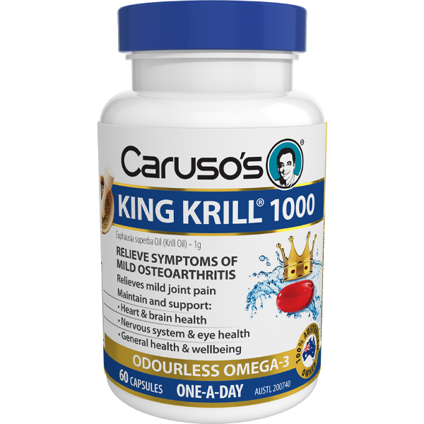 Caruso's Natural Health King Krill 1000mg 60 Capsules - Cutprice Online