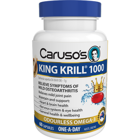 Caruso's Natural Health King Krill 1000mg 60 Capsules - Cutprice Online
