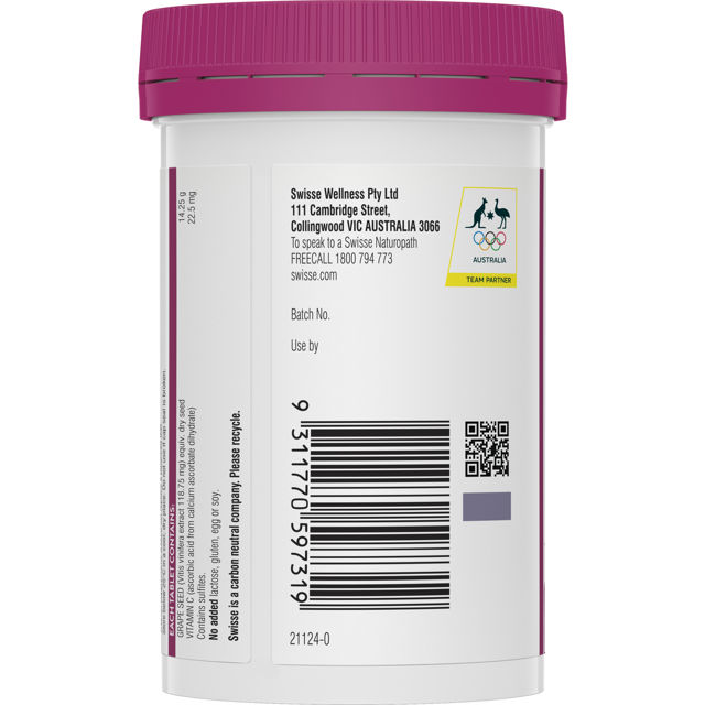 Swisse Grape Seed 14,250mg 180 Tablets - Cutprice Online