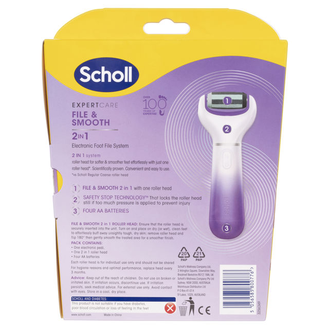 Scholl Expert Care 2in1 Eletronic Foot File System - Cutprice Online