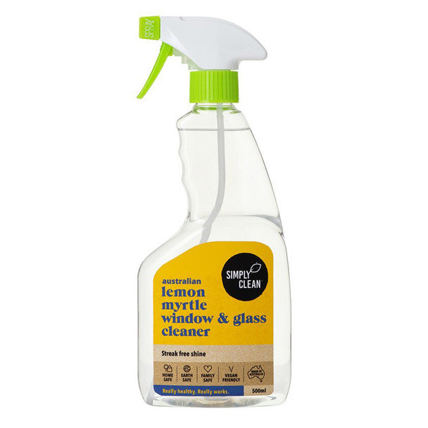 Simply Clean Lemon Myrtle Window & Glass 500ml - Cutprice Online
