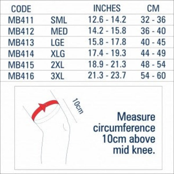 M-BRACE LACED HINGED PATELLA STABILISER KNEE  MB41 - Cutprice Online