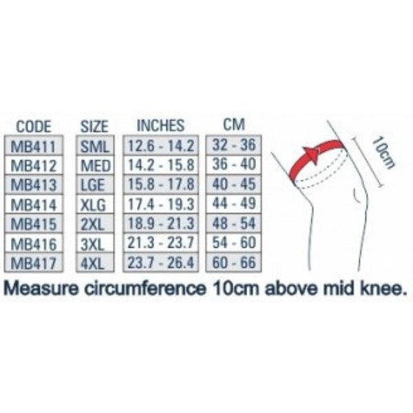 M-BRACE LACED HINGED PATELLA STABILISER KNEE  MB41 - Cutprice Online