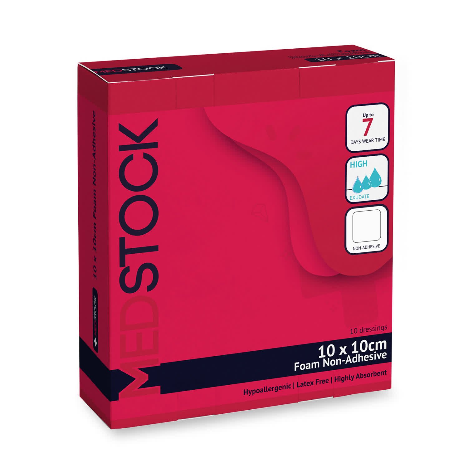 Medstock Foam Non-Adhesive 10cmx10cm
