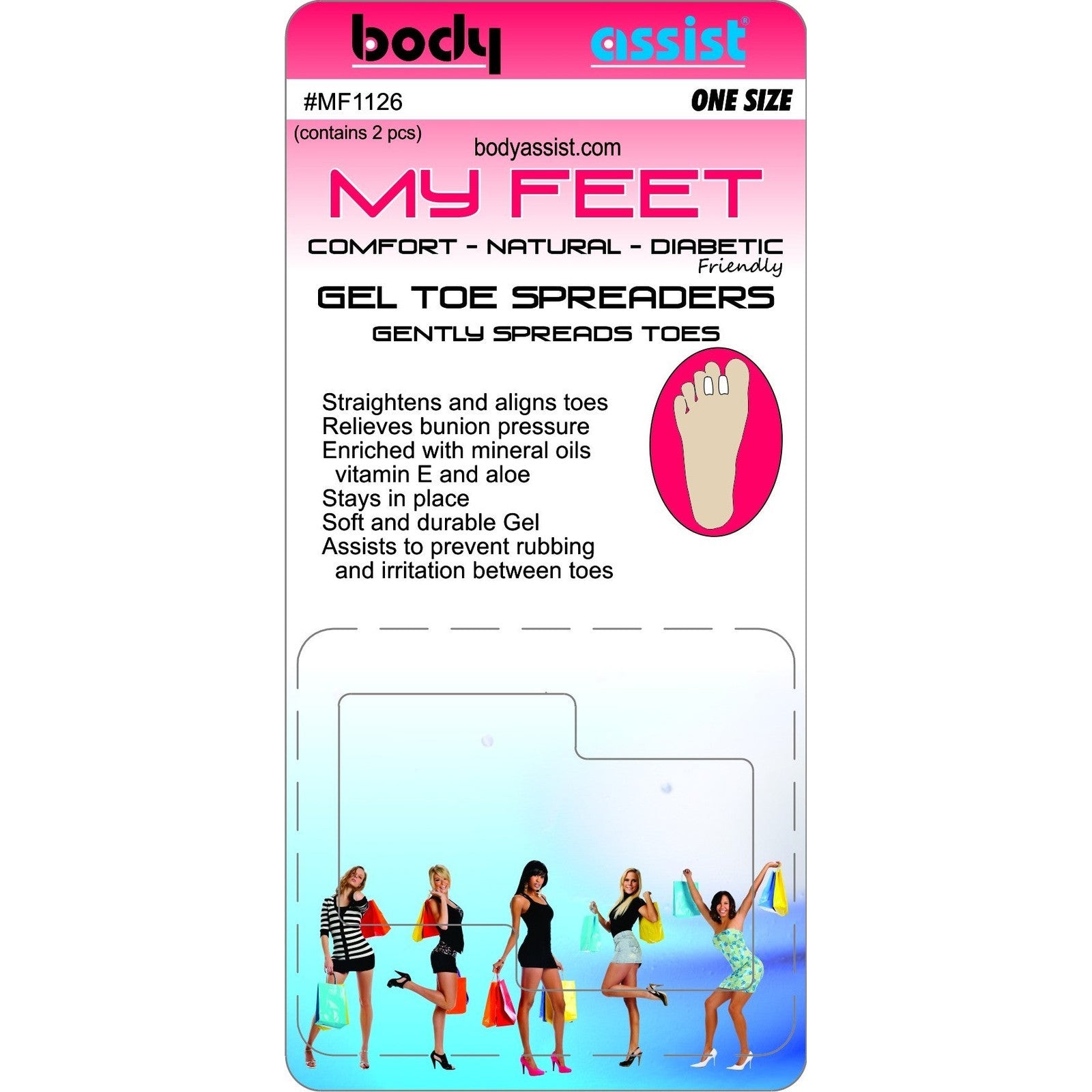 MY FEET GEL TOE SPREADERS (PAIR) - Cutprice Online