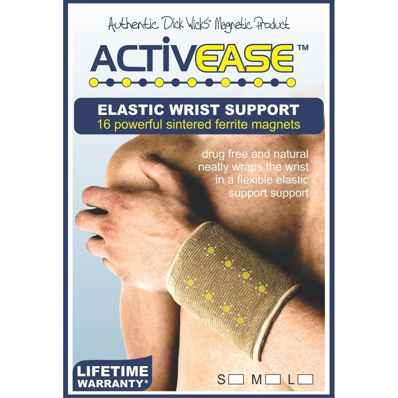 Dick Wicks Activease Slip On Magnetic Wrist Support - Cutprice Online