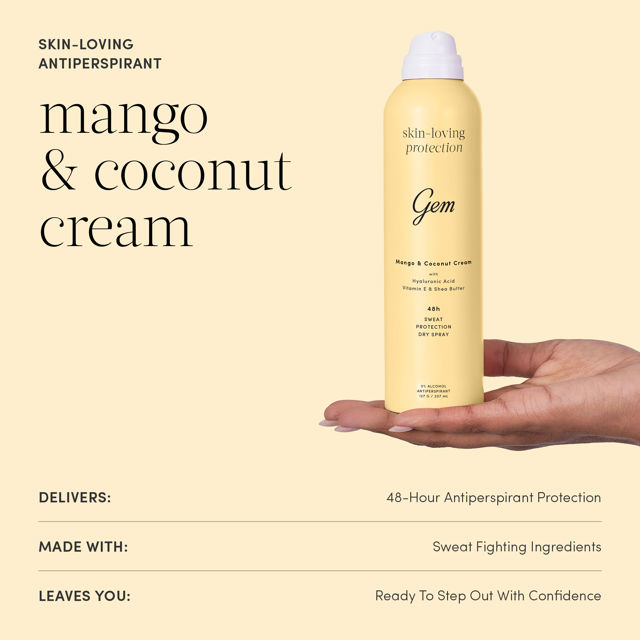 Gem Skin-Loving Deodorant: Mango & Coconut Cream 127g