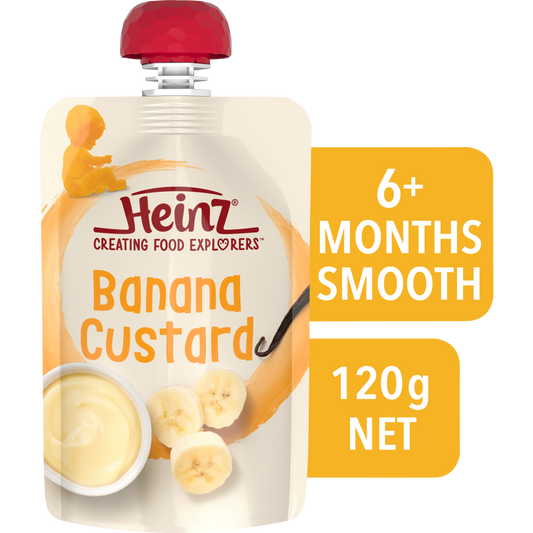 Heinz Banana Custard Pouch 120g(Pack of 6)