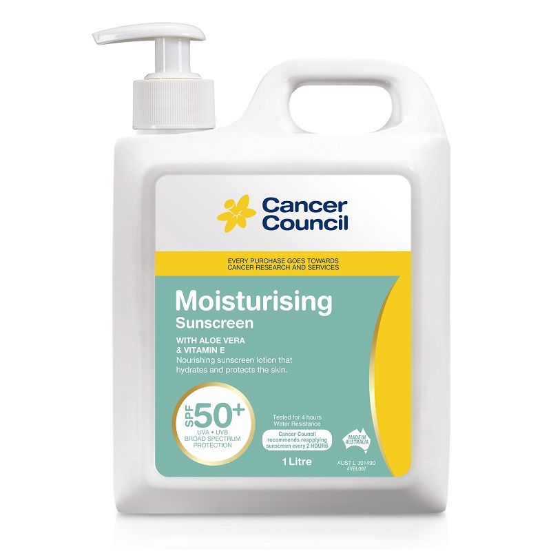 Cancer Council Moisturising Sunscreen SPF 50+ 1 Litre - Cutprice Online