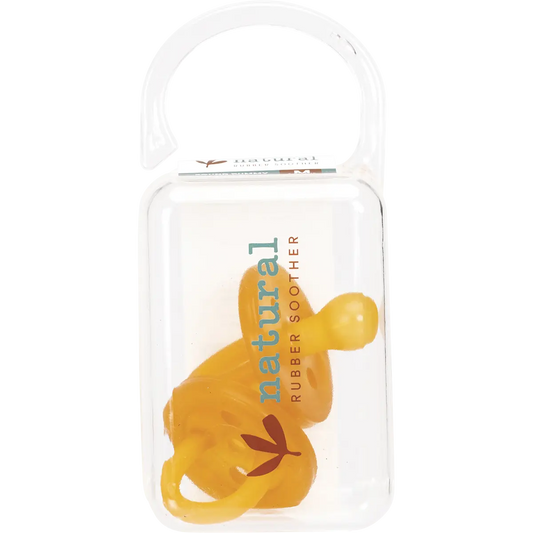 NATURAL RUBBER SOOTHERS Soother Medium Rounded (3-6 Mths) 1 NATURAL RUBBER