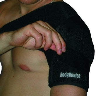 Body Assist Sports Thermal Shoulder Brace Black With Free Stabilizer Strap - Cutprice Online