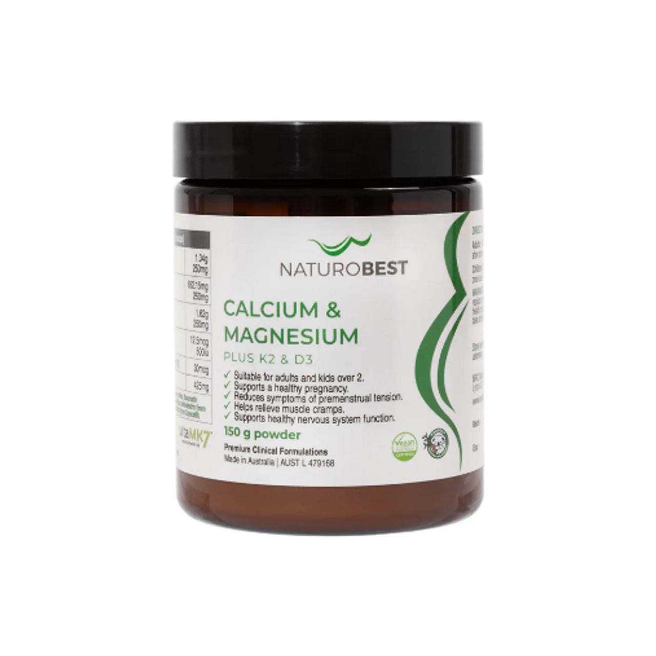 NaturoBest Calcium & Magnesium Plus K2 & D3 300g - Cutprice Online