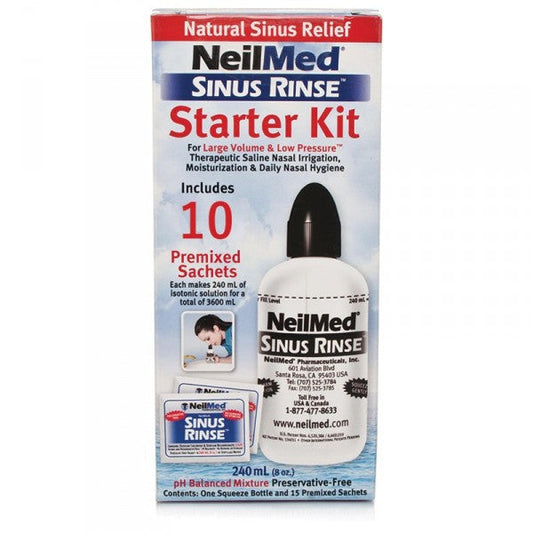NeilMed Sinus Rinse Starter Kit - 10 Premixed Sachets - Cutprice Online