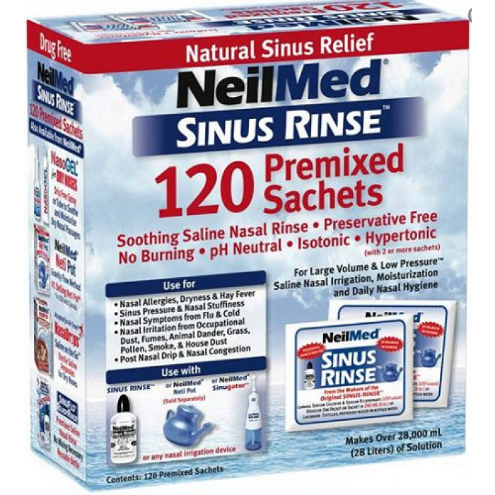 NeilMed Sinus Rinse Refill - 120 Packs - Cutprice Online