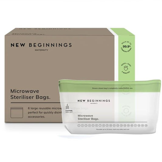 New Beginnings Microwave Steriliser Bags 6pcs - Cutprice Online