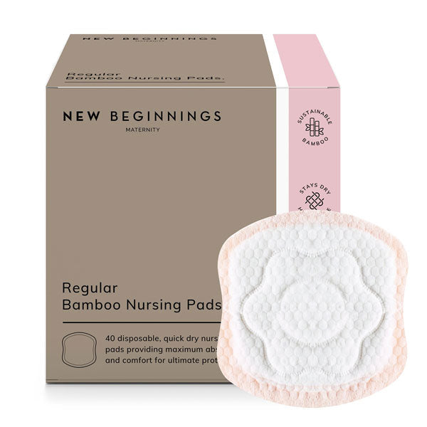 New Beginnings Bamboo Disposable Nursing Pads 40s - Cutprice Online