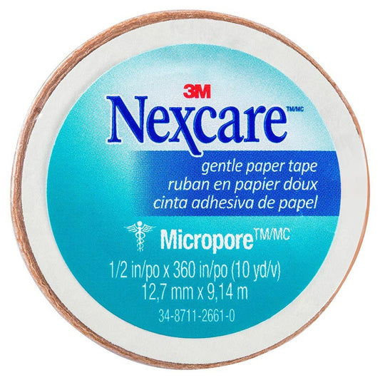 Nexcare Micropore Gentle Paper Tape (Tan) 12.7mm X 9.14m - Cutprice Online
