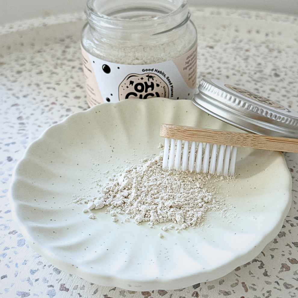 Ohgigi Tooth Powder + Hydroxyapatite Flavour-free Brush 40g - Cutprice Online