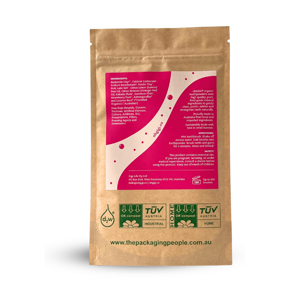 Ohgigi Tooth Powder Fruity Brush Refill 100g - Cutprice Online