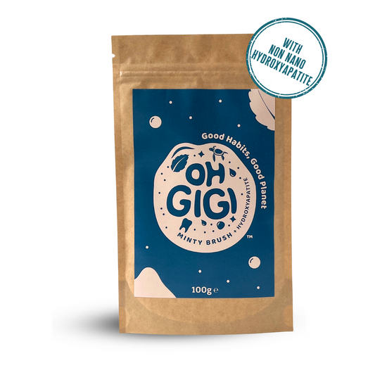 Ohgigi Tooth Powder + Hydroxyapatite Minty Brush Refill 100g - Cutprice Online